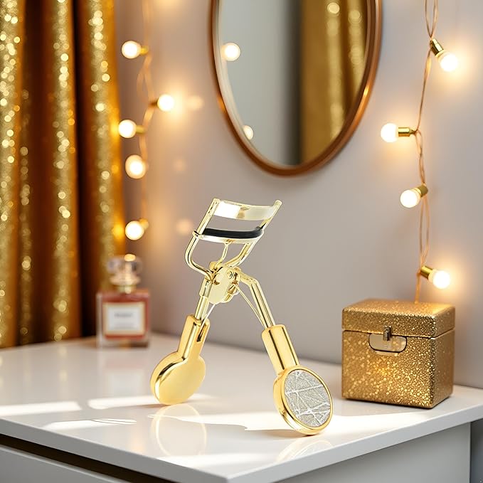 Gold Eyelash Curler Eyelash Curler Tweezers Does Not Hurt Eyelashes Long-Lasting Curling Eye Makeup Cosmetic Tool