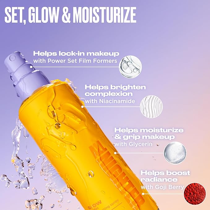 Urban Decay All Nighter Waterproof Makeup Travel Setting Spray - Glass-Skin Glow Finish, Up to 24HR Wear, Ultra-Fine Facial Mist, Dewy Foundation Face Primer, Smudge-Proof,Transfer-Resistant - 1 fl oz