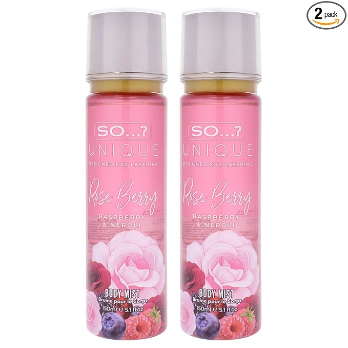 Unique Body Mist - Rose Berry by So…? for Women - 5.1 oz Body Mist - Pack of 2