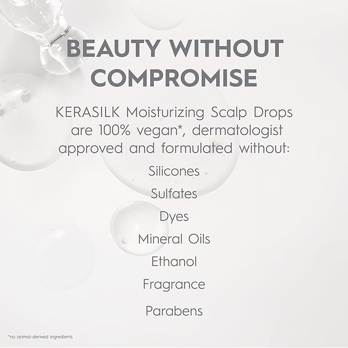 KERASILK Moisturizing Scalp Drops for Dry and Sensitive Scalps, 100ml