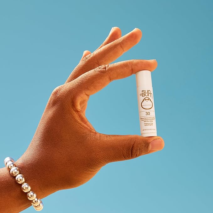 Sun Bum SPF 30 Mineral Sunscreen Lip Balm - Hawaii Act 104 Compliant (Octinoxate & Oxybenzone Free) - Zinc-Based Broad Spectrum UVA/UVB Lip Protection - 0.15 oz Stick