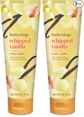 Bodycology Shea Butter Body Cream, Whipped Vanilla, 8 oz (Pack of 2)