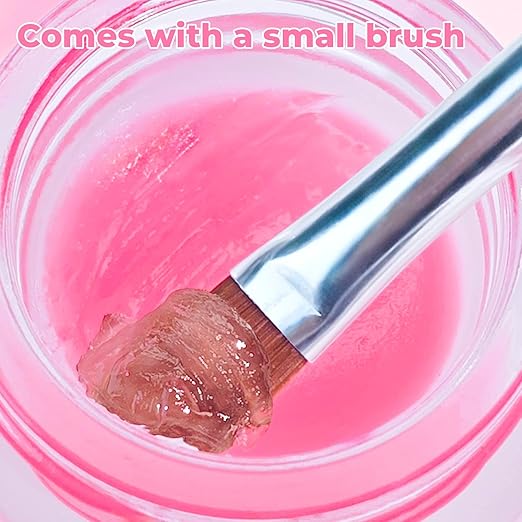 Libeauty Salon Choice Lash Lift Glue Balm, Super Sticky for Brow Lamination and Eyelash Perm, Gentle Fragrance, Water Soluble, Brush Included, Strawberry