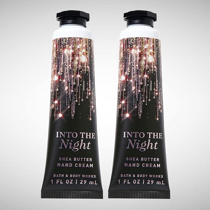 Bath & Body Works Into The Night Hyaluronic Acid Hydrating Hand and Body Cream 1.0 Fluid Ounce, 2-Pack (Into The Night)