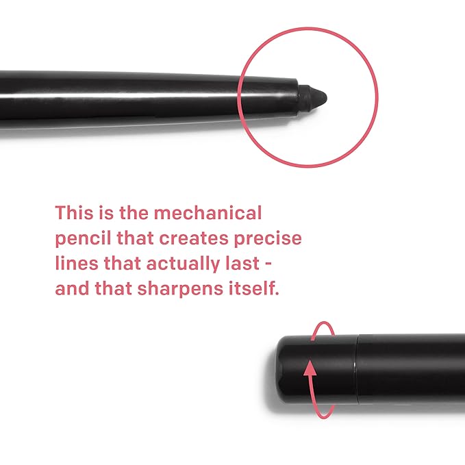Almay All-Day Eyeliner Pencil, Hypoallergenic, Cruelty-Free, Smudge-Proof, Ophthalmologist Tested, Long Wearing and Water Resistant, Black Amethyst, 0.01 oz (Pack of 2)