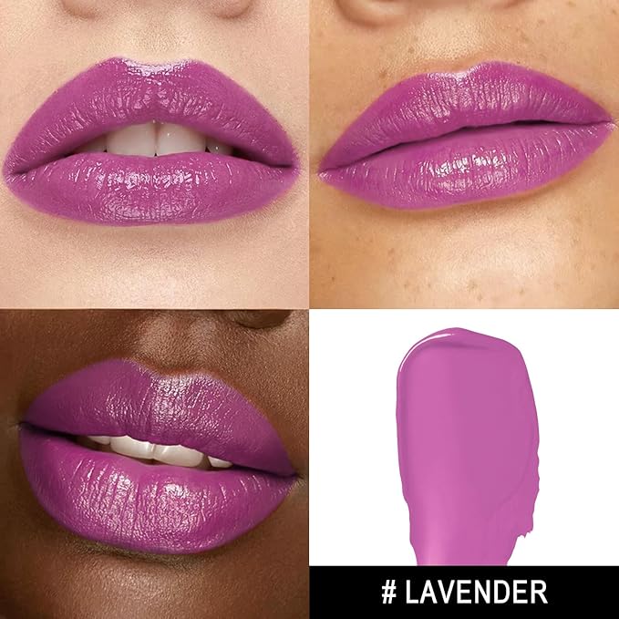MAKI YIKA Moisture Purple Lipstick for Women Hydrate Tinted Lip Balm for Mother's Day Dry Cracked Lips Sheer Lipstick Lip Tinted Glossy Finish,MA065 Lavender