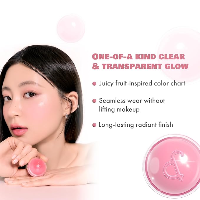 rom&nd JUICY ROLL CHEEK 02 Dragon Berry | K-Beauty Liquid Blush for Clear, Dewy Glow | Long-Lasting Fruit-Inspired Blush | Effortless Roll-On Application