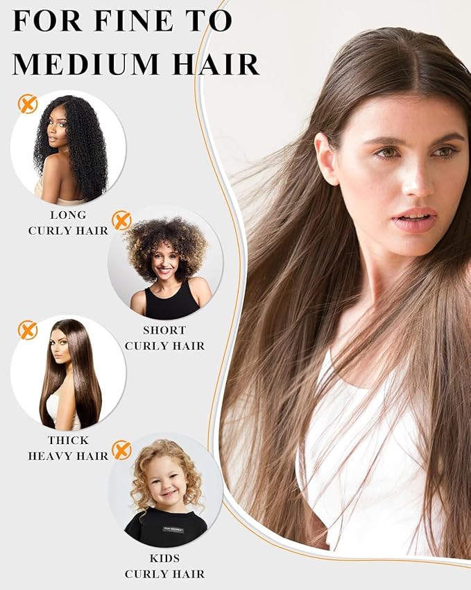 Peach Wood Boar Bristle Slick Back Hair Brush & Rat Tail Comb Set - Controls Frizz, Smooths Flyaways, Restores Shine - Creates Sleek Ponytails, Buns & Edge Control, Teasing for Women & Kids
