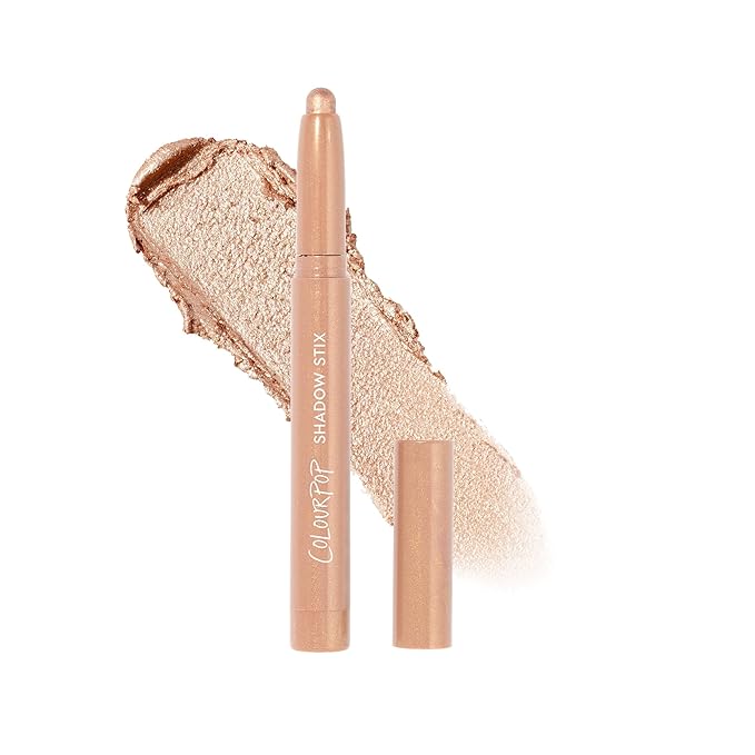 ColourPop Shadow Stix - Cream Eyeshadow Stick with Long-Lasting Color - Multi-Use Cream Makeup with a Built-In Sharpener & Precise Tip for Easy Application - Honey BB (0.05 oz)