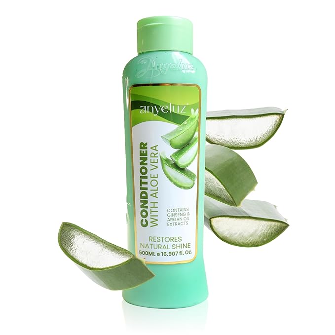 ANYELUZ Aloe Vera Argan Oil Conditioner for All Hair Types | Detangler