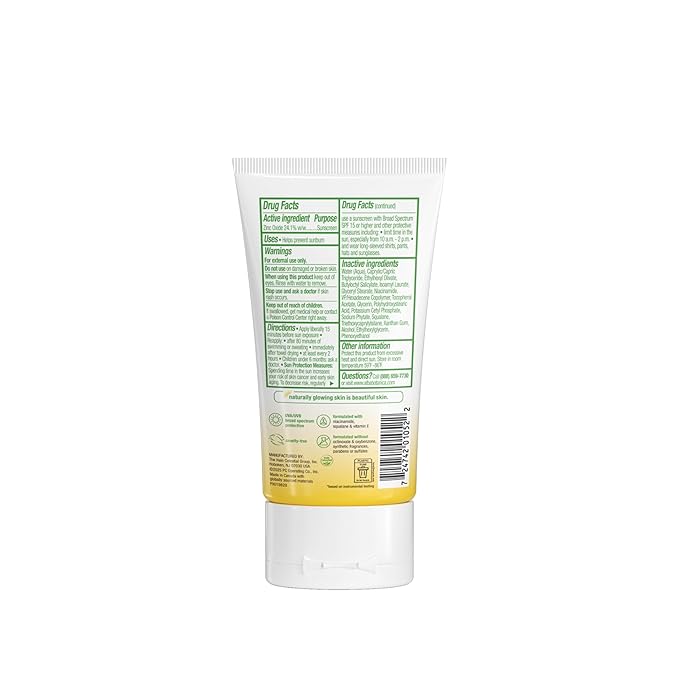 Alba Botanica Sunscreen for Face, Fragrance-Free Sheer Mineral Face Sunscreen Lotion, Broad Spectrum SPF 50, Water Resistant and Biodegradable, 2 fl. oz. Bottle (Packaging May Vary)