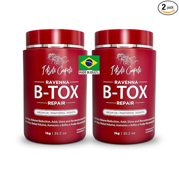 B-tox Repair Mask by Ibellicapelli: Anti-frizz, Hair Rejuvenation, 2x1kg/2x35.02 oz