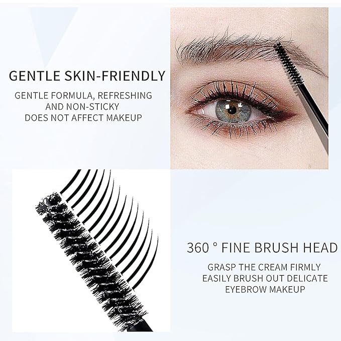DAGEDA Black Eyebrow Setting Gel, Brow Fix Gel, Waterproof And Sweat-Proof Eyebrow Repair Liquid Brows Styling Beauty Salon Home Use Makeup