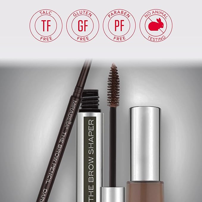 Mirabella Brow Shaper – Smudge Proof Tinted Eyebrow Gel & Universal Shade Brow Filler, Long-Lasting 2 in 1 Tinted Eye brow Gel, Volumizing Eyebrow Tint for Women - Universal Brown