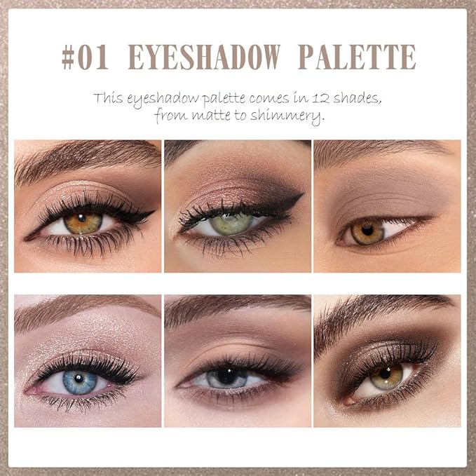 AMY'S DIARY NUDE Eyeshadow Palette Eye shadow Makeup,Brown Eyeshadow Shiny Sparkle Shimmer Glitter Eyeshadow Waterproof Pallete,royal blue Glitter Blue Eye Make Up (12-01)