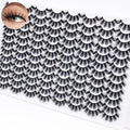 Azenlo False Eyelashes 48 Pairs Faux Mink Lashes 14mm Wispy Lashes 3D Fluffy Cat Eye Lashes Pack Bulk Wholesale Strip Lashes(style 48-034)