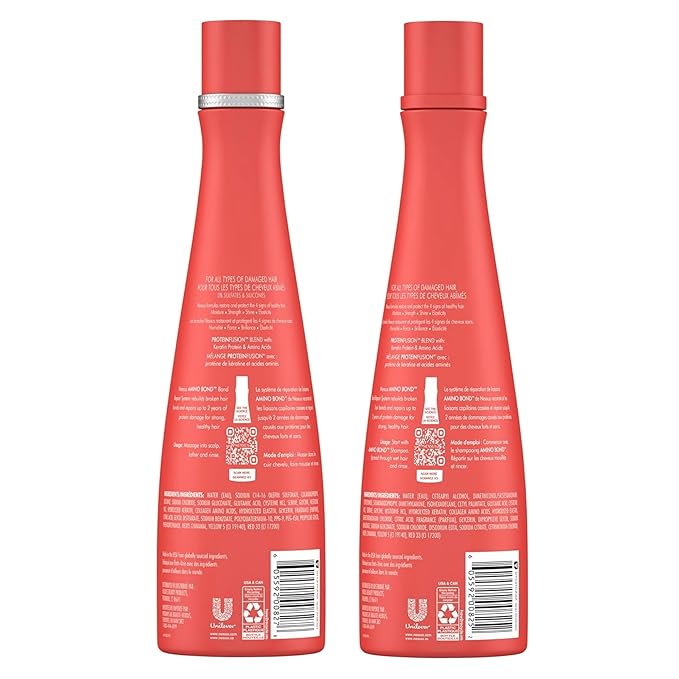 Nexxus Amino Bond Repair Shampoo & Conditioner for Damaged Hair 13.5z
