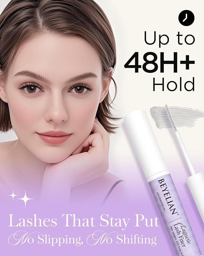 BEYELIAN Magnetic Eyelashes with Applicator, Soft Magnetic Lashes Natural Look Comfortable & Secure Fit Easy to Apply Reusable CS104-2