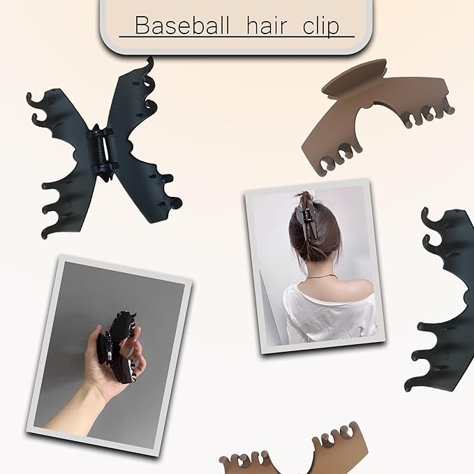 3Pcs Large Trucker Hat Claw Clips for Women Hats Hair Clip for Baseball Cap Claw Clips for Thick Hair Hat Hairstyles, Gifts Hair Accessories