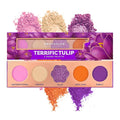 Profusion Cosmetics 5-Shade Mini Eyeshadow Palette - Highly Pigmented with Matte & Shimmer Finishes, Blendable Travel-Friendly Kit, Vegan & Cruelty-Free Makeup (Terrific Tulip)