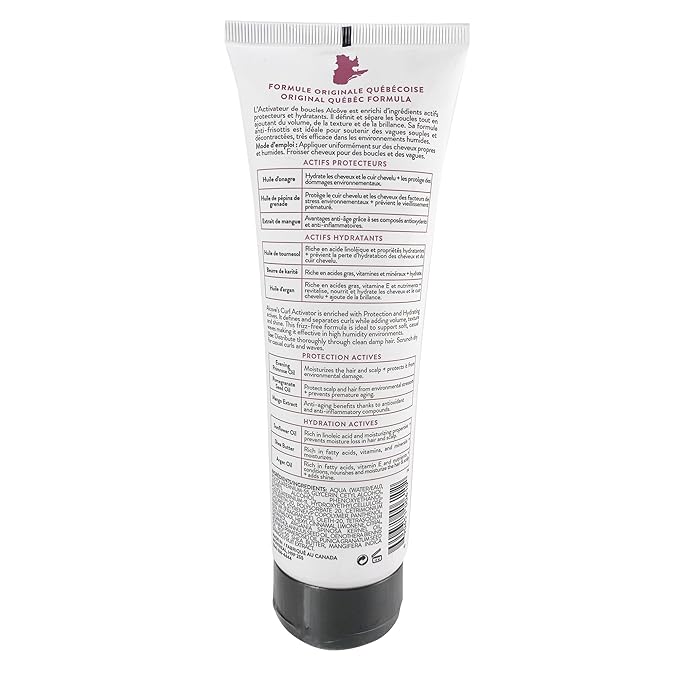 Alcôve - Curl Activator for Curly Hair - Argan Oil, Pomegranate Seed & Mango Extract - Defining Cream for Wavy Hair - Anti Frizz - Moisturizing - Effective in High Humidity - 8.5oz