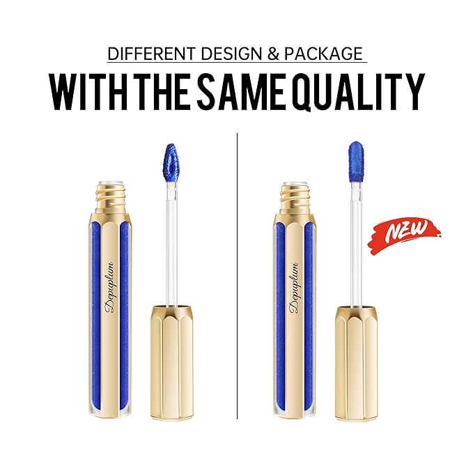 Depuplum Brown Lipsticks for Women Metallic Lipstick Long Lasting Shimmer Lip Gloss Metal Shine Glitter Waterproof Lipsticks Full Coverage Lip Color for Mother's Day,DP113 Pleasure
