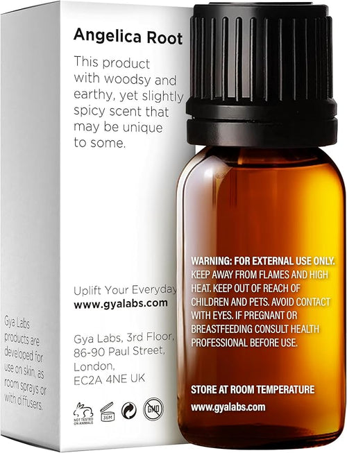 100% Pure Angelica Root Essential Oil - 0.34 Fl Oz - Angelica Root Oil for Hair, Skin, Diffuser, Aromatherapy & DIY Candle Making Scent