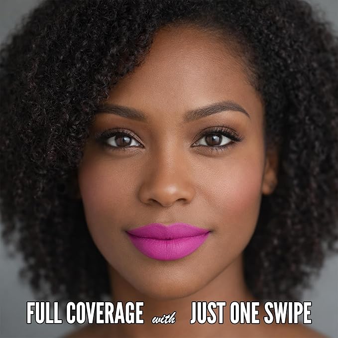 Long Lasting Lipstick with Lip Liner Combo | Waterproof & Transfer-Proof | Comfortable Hydrating with Shea Butter | Bold Pigment Matte Color Lip Stain | Talc-Free & Vegan Product that Performs | Pink