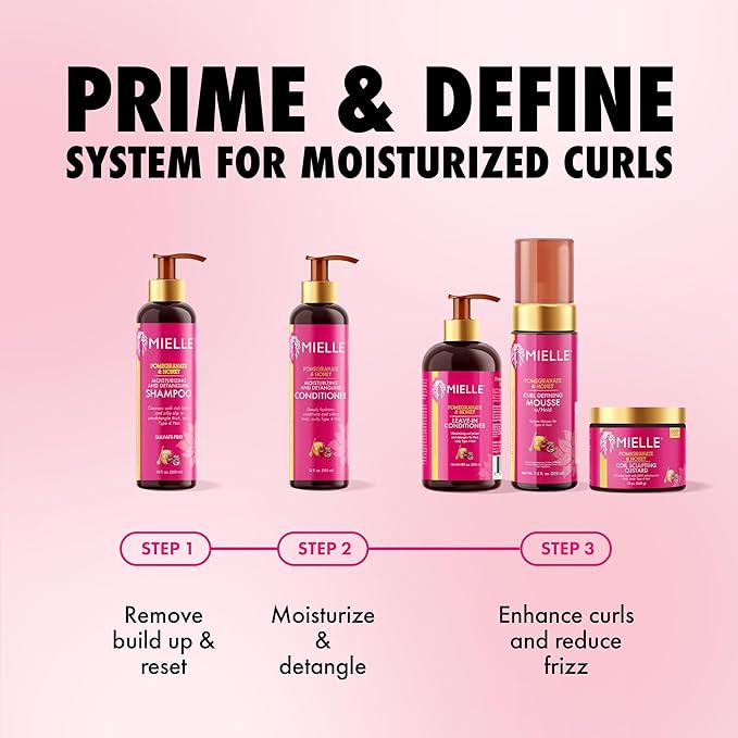 Mielle Organics Pomegranate & Honey Detangling Conditioner for Curly Hair - Deep Moisturizing Conditioner to Help Strengthen Strands, Prevents Breakage and Split Ends & Improves Hydration (32 Fl Oz)