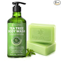 Roycederm Tea Tree Body Wash & Bar Soap Set – Refreshing Cleanse with Tea Tree Oil & Wormwood