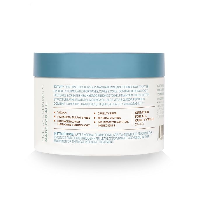Overnight Bond Building Mask, Deep Conditioning Hair Treatment That Delivers Intensive Hydration That Leads To Enhanced Shine, Softness, & Manageability, 10 Oz | Intensive Hydration