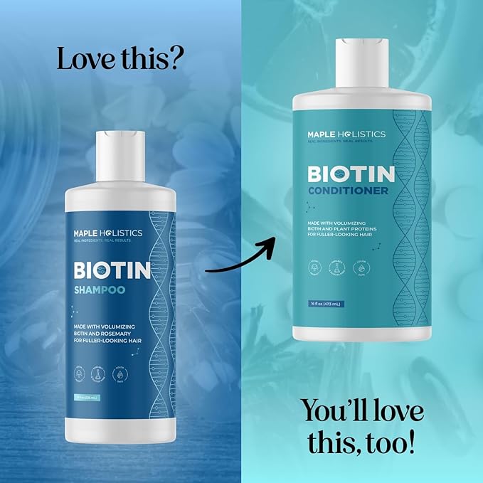 Rosemary and Biotin Shampoo for Thinning Hair - Vegan Volumizing Shampoo for Fine Hair with B Vitamins Argan Oil & Tea Tree Essential Oil - Paraben Silicone and Sulfate Free Vegan Formula (8 Fl Oz)