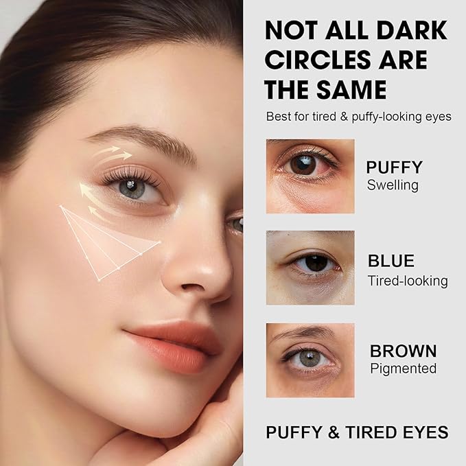 Caffeine Eye Cream for Puffiness & Dull Eyes, Helps Brighten & Smooth Under Eye Area, Lightweight Daily Eye Cream with Hyaluronic Acid for a Fresh, Well-Rested Look