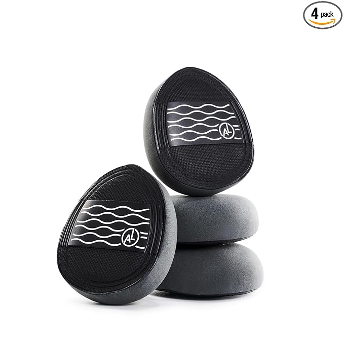 ALBEAUT Cloud Mini Cushion Puff, 4-Pack Finger-Fit Teardrop Detail Applicators for Concealer, Cream Blush & Highlighter, Plush Bouncy Control for Smooth, Clean Tapping