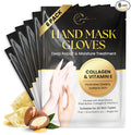 Epocha Hand Mask for Dry Cracked Hands Pack of 6 Pairs – Peeling Treatment with Shea Butter to Remove Dead Skin | Hand Moisturizing Gloves for Skin Relief, Soft and Smooth Hands