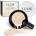 Ideal for Light/Medium Complexions-Hush Makeup Foundation, Mushroom Head Air Cushion CC Cream - BB Cream Foundation for Older Women (lvory white)