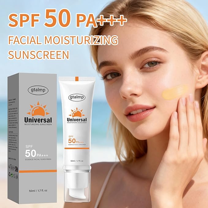 Tinted Sunscreen SPF 50 for Face, Daily Sheer Coverage with Natural Finish, Lightweight Glow & Hydrating Skincare, No White Cast for Women Travel Work Commute