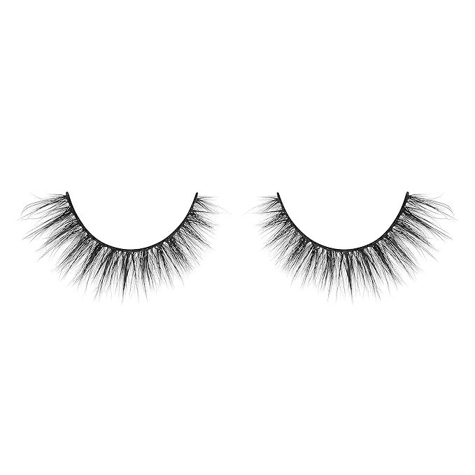 Lilly Lashes Everyday Bare it All Natural Lashes, Faux Mink Natural Eyelashes, False Eyelashes Everyday Use, Cat Eye Lashes, Individual Lashes Reusable up to 20x, No Lash Glue Included (13mm)