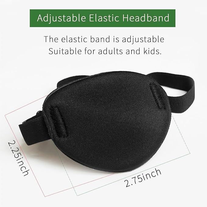 KOMIDK Single Eye Patch for Right Eyes Amblyopia Lazy Eye Patches for adults kids