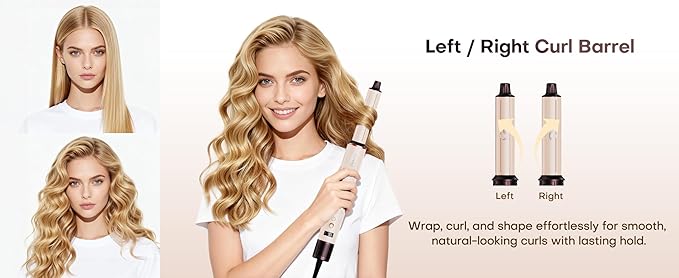 Hair Dryer Brush Blow Dryer, Hair Tools for Styling, Brush Hair Dryer, Air Curler Multi Styler Hair Tool, Plasma IONs Technology Hair Dryer Styler (6-in-1)