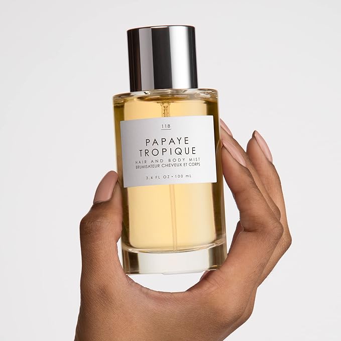 Le Monde Gourmand Papaye Tropique Hair & Body Mist for Women, Hair Perfume & Body Spray, Papaya Jasmine Sandalwood Scent, Vegan & Cruelty Free, 3.4 fl oz (100 ml)
