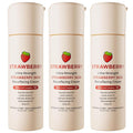 STRAWBERRY® Resurfacing Cream for Keratosis Pilaris - KP Bump Eraser Skin - Exfoliating Lotion with Glycolic, Lactic & Salicylic Acid - Remover for Rough & Bumpy Skin 12 oz (3 pack)