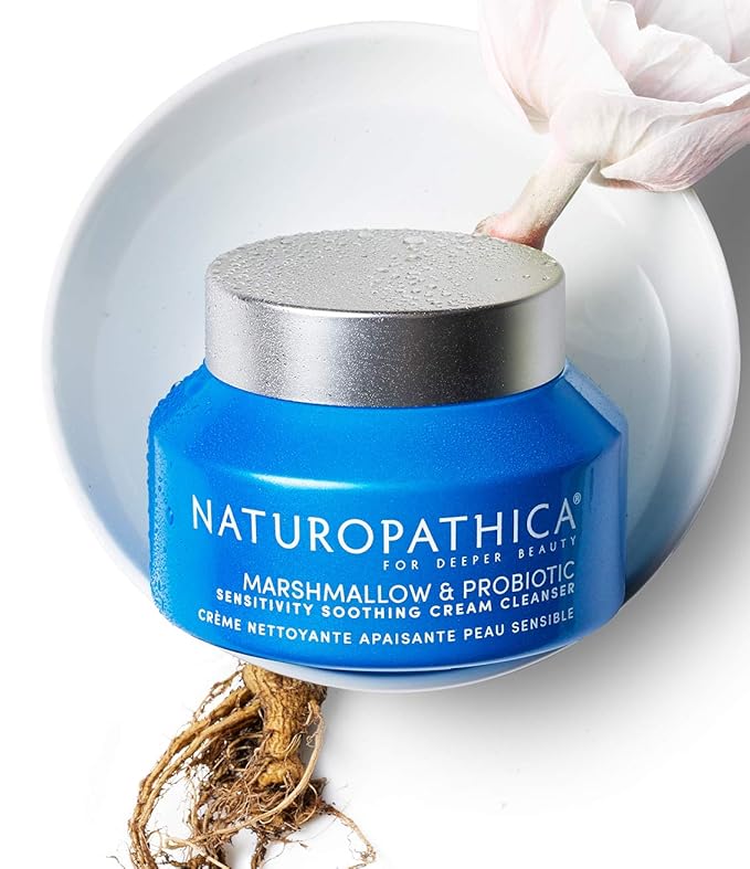 Naturopathica Marshmallow Root & Probiotic Gentle Cream Cleanser – Sensitive Skin – 2.8 oz