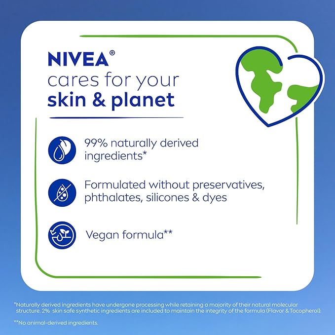 NIVEA Dewy Lip Balm with Hyaluronic Acid, Lightweight and Ultra-Hydrating for All Day Moisture, Leaves Visibly Less Noticeable Lip Lines and No Waxy Feel, 0.18 Oz, Pack of 48