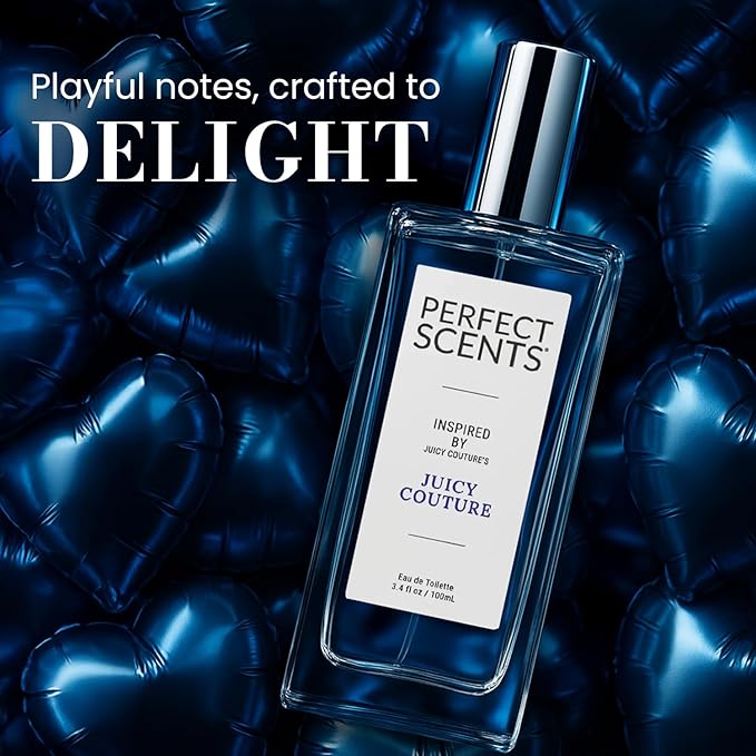 Perfect Scents Fragrances, Inspired by Juicy Couture’s Juicy Couture, Women’s Eau de Toilette, CLEAN, Vegan, Paraben-Free, Phthalate-Free, Never Tested on Animals, 3.4 Fluid Ounces