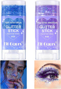 Face Body Glitter Stick,Music Festival Accessories Outfits for Women,Hair Glitter Makeup,Mermaid Chunky Glitter Face Paint,Waterproof Sparkle Face Glitter for Country Concert