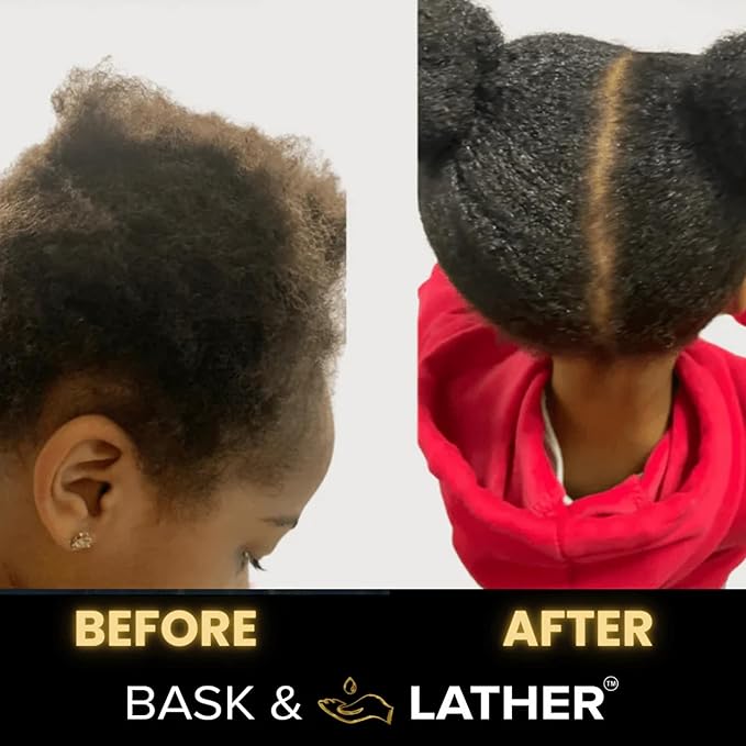 BASK & LATHER Replenish Conditioner – Deep Hydrating, Natural Formula for Elasticity & Detangling, Silicone-Free, Paraben-Free, Color-Safe, 8 oz