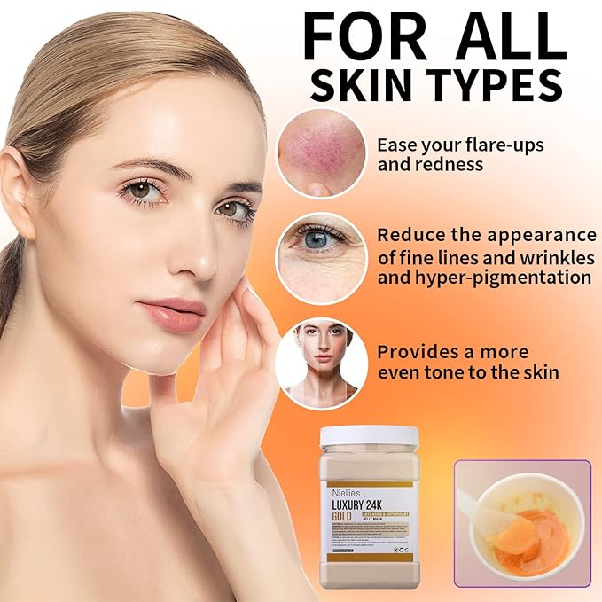 Jelly Mask for Facial Professional- Peel off Hydro Face Mask Powder for Hydrating & Cleaning - 23 Fl oz (24k)