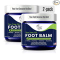 FOOT CURE Tea Tree Oil Balm – Moisturizer for Dry Cracked Feet – Instantly Hydrates & Soothes Irritated Skin & Athlete's Foot – Best Foot Care for Women and Men (Pack of 2)