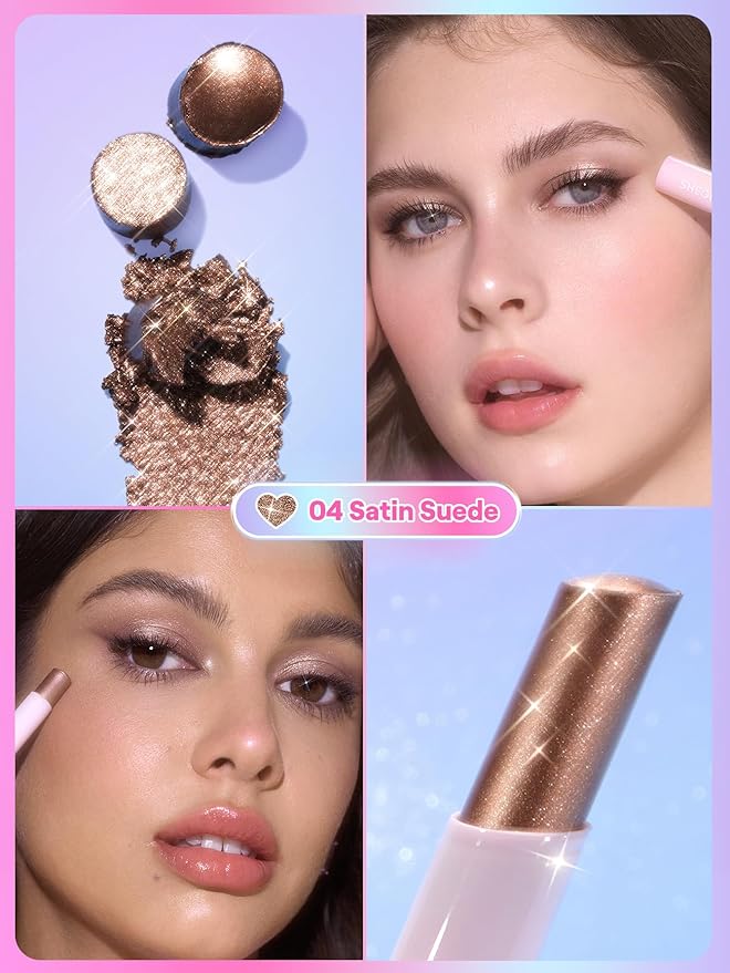 SHEGLAM Crystal Jelly Glaze Stick for Eyeshadow-04 Satin Suede